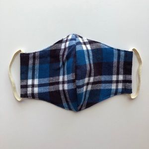 Plaid Flannel Reusable Face Mask Handmade Unisex